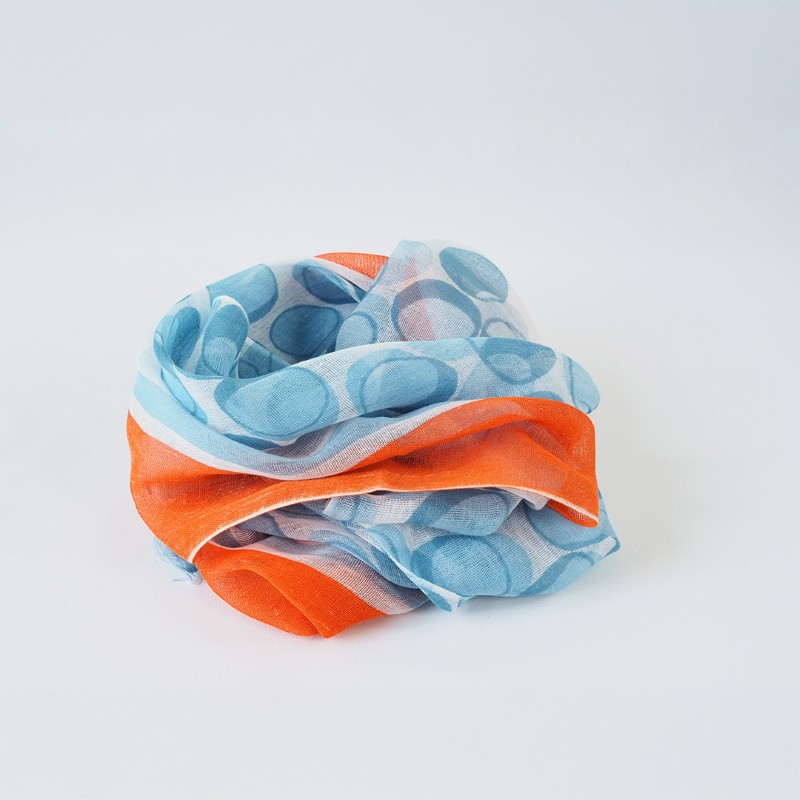 MAISON BLANCHE  おさんぽストールｰベンベルグ- /ドットLBL 【日本製】